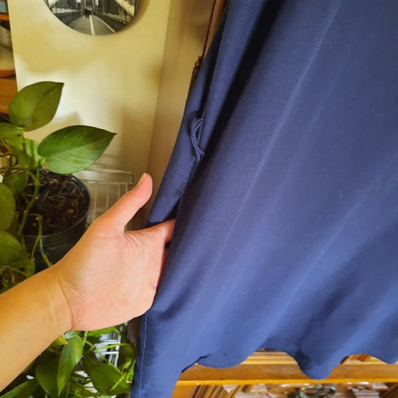 3/$15 GAP Cap Sleeve Shift Tunic Dress - Navy Blue, Size M - Picture 5 of 16